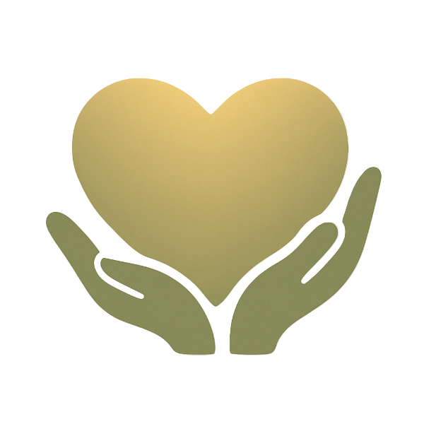 Two hands holding a heart shape on a transparent background